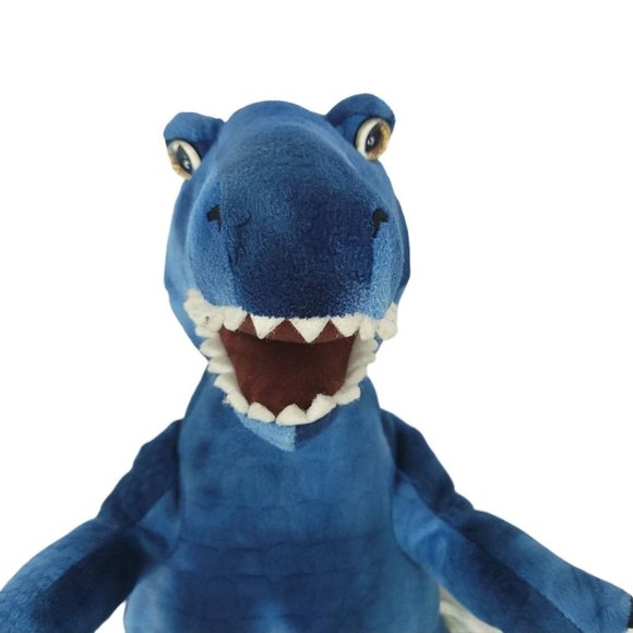 Build A Bear Dinosaur T Rex 17" Plush Stuffed Animal Toy Jurassic Dino Blue BABW - Picture 10 of 12